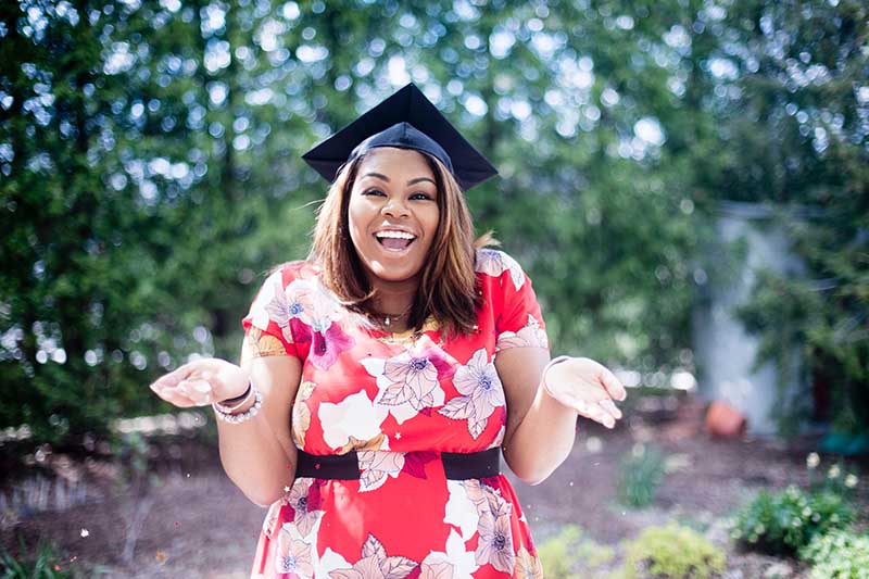 Student graduating