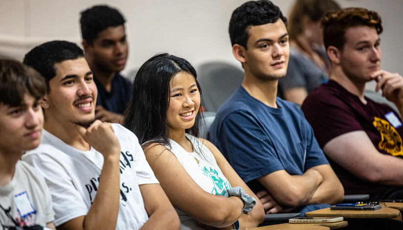 Students in class