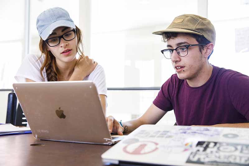 ASU student at tutoring center before finals